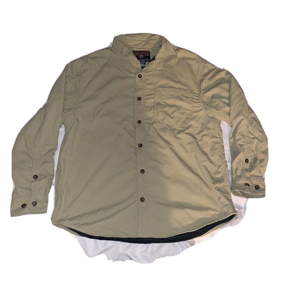 Duluth Trading Hanger Bender Fire Hose Fleece Lined‎ Shacket Nylon Jacket Large - Picture 1 of 10